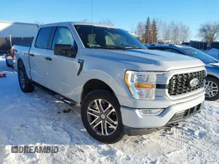 2021 Ford F-150 XL with VIN 1FTEW1EP2MKD11617, listed as a IAAI auction lot 41659466 with 54,000 mi miles. Bid and sale history available at carsss.com. Image 1.