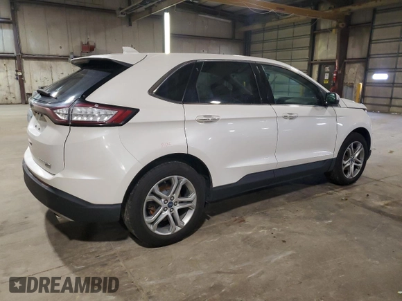 2015 Ford Edge Titanium z VIN 2FMTK3K91FBB08263, wystawiony jako Copart lot #55448405 z przebiegiem 135 788 mil mil oraz Szkoda całkowita • Salvage title. Historia ofert i sprzedaży dostępna na DreamBid. Obrazek 3.