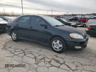2005 Toyota Corolla CE with VIN 1NXBR32E45Z411163, listed as a Copart auction lot 44561615 with 185,479 mi miles and Salvage Title. Bid and sale history available at DreamBid. Image 4.