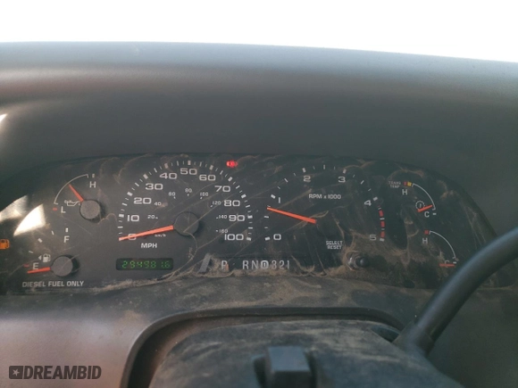 2004 Ford Super Duty F-250 XL with VIN 1FTNW21P44ED30647, listed as a Copart auction lot 48167095 with 294,981 mi miles and Salvage Title. Bid and sale history available at carsss.com. Image 9.