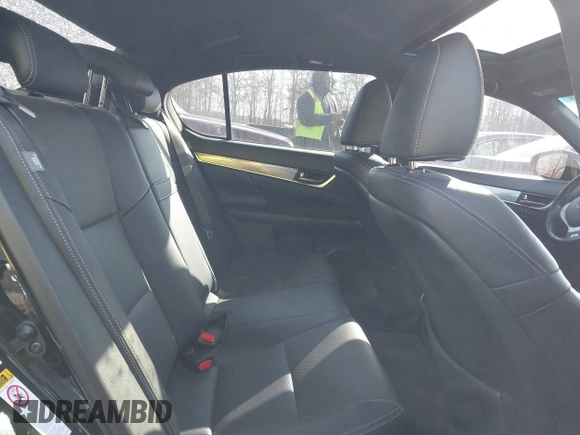 2015 Lexus GS 350 with VIN JTHCE1BL4FA008356, listed as a IAAI auction lot 41443048 with 107,495 mi miles. Bid and sale history available at carsss.com. Image 8.