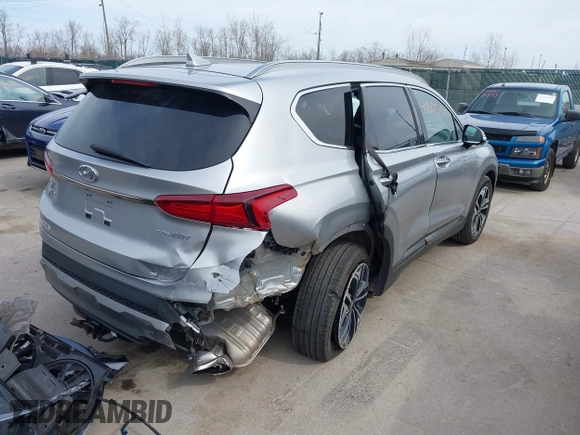 2020 Hyundai Santa Fe Limited with VIN 5NMS5CAA8LH280600, listed as a IAAI auction lot 41801359 with 61,519 mi miles. Bid and sale history available at carsss.com. Image 4.