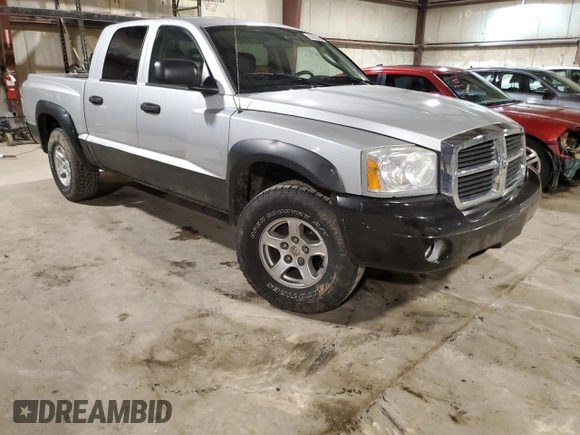 2007 Dodge Dakota SLT with VIN 1D7HW48K97S181294, listed as a Copart auction lot 87062964 with 110,490 mi miles and Salvage Title. Bid and sale history available at carsss.com. Image 4.