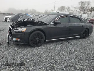 2021 Audi A8 with VIN WAU8EAF82MN013779, listed as a Copart auction lot 86869184 with 0 mi miles and Salvage Title. Bid and sale history available at carsss.com. Image 1.
