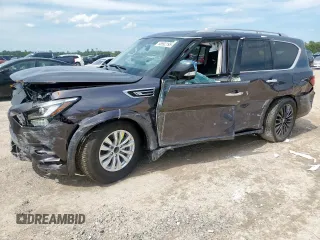 2022 Infiniti QX80 Premium Select z VIN JN8AZ2AF0N9744083, wystawiony jako Copart lot #58592195 z przebiegiem 4004 mil mil oraz Szkoda całkowita • Salvage title. Historia ofert i sprzedaży dostępna na DreamBid. Obrazek 1.