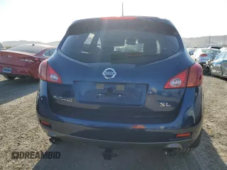 2010 Nissan Murano S with VIN JN8AZ1MU3AW009422, listed as a Copart auction lot 59988074 with 0 mi miles and Salvage Title. Bid and sale history available at carsss.com. Image 6.