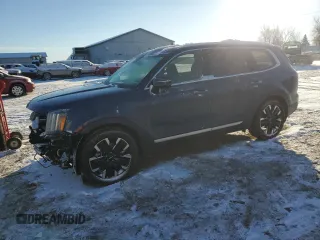 2024 Kia Telluride SX Prestige с VIN 5XYP5DGC6RG483038, выставлен на аукционе Copart как лот 87688885 с пробегом 16 260 миль миль и Списание • Salvage title. История ставок и продаж доступна на DreamBid. Изображение 1.