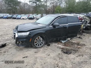 2018 Audi Q7 Premium Plus with VIN WA1LAAF77JD003034, listed as a Copart auction lot 45702015 with 0 mi miles and Salvage Title. Bid and sale history available at carsss.com. Image 1.
