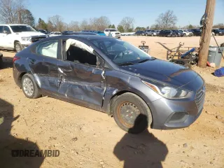 2019 Hyundai Accent SE with VIN 3KPC24A3XKE088489, listed as a Copart auction lot 85852464 with 105,582 mi miles and Salvage Title. Bid and sale history available at carsss.com. Image 4.