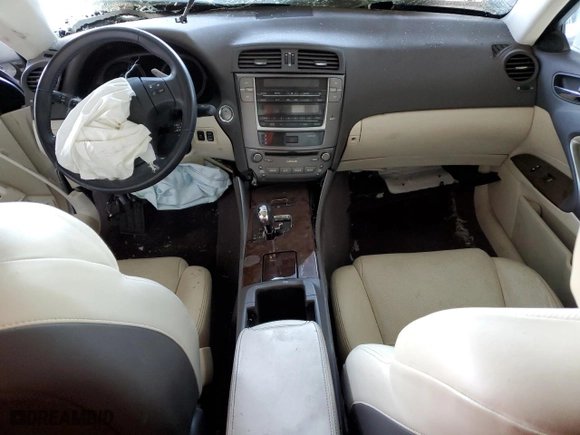 2010 Lexus IS 250 with VIN JTHBF5C28A2095929, listed as a Copart auction lot 46856895 with 0 mi miles and Salvage Title. Bid and sale history available at carsss.com. Image 8.
