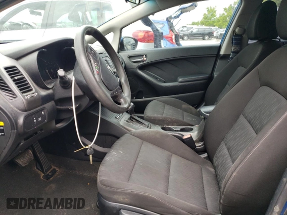2014 Kia Forte LX with VIN KNAFK4A62E5072887, listed as a Copart auction lot 54943764 with 0 mi miles and Salvage Title. Bid and sale history available at carsss.com. Image 7.