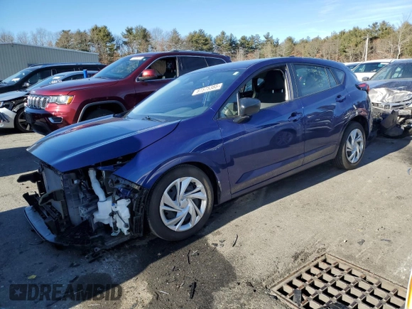 2024 Subaru Impreza with VIN JF1GUABC8R8271571, listed as a Copart auction lot 87575385 with 3,872 mi miles and Salvage Title. Bid and sale history available at carsss.com. Image 1.