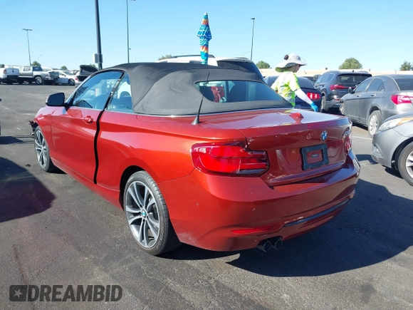 2018 BMW 2 Series 230i with VIN WBA2M7C55JVD51262, listed as a IAAI auction lot 41343333 with 29,537 mi miles. Bid and sale history available at carsss.com. Image 14.
