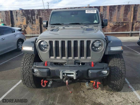 2019 Jeep Wrangler Unlimited Rubicon with VIN 1C4HJXFG7KW604349, listed as a Copart auction lot 43225165 with 35,938 mi miles and Salvage Title. Bid and sale history available at carsss.com. Image 5.
