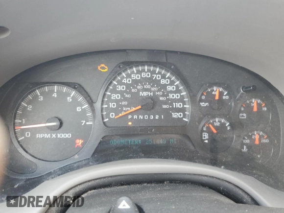2006 Chevrolet TrailBlazer LS with VIN 1GNDS13S962116896, listed as a Copart auction lot 69937854 with 251,449 mi miles and Salvage Title. Bid and sale history available at DreamBid. Image 9.