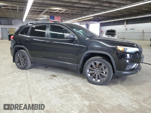 2021 Jeep Cherokee 80th Anniversary with VIN 1C4PJMMN2MD128053, listed as a Copart auction lot 54262175 with 47,454 mi miles and Salvage title. Bid and sale history available at DreamBid. Image 4.
