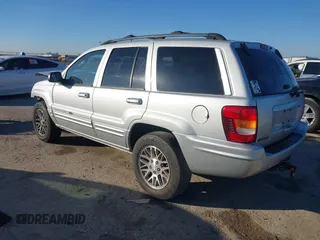 2004 Jeep Grand Cherokee Limited with VIN 1J8GX58N44C416699, listed as a IAAI auction lot 41134510 with 129,532 mi miles and . Bid and sale history available at DreamBid. Image 3.