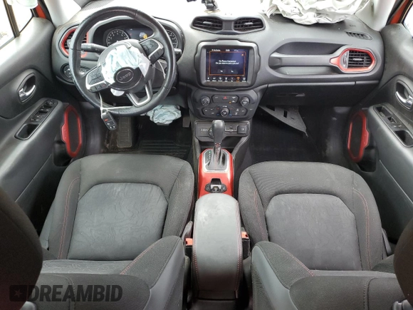2021 Jeep Renegade Trailhawk with VIN ZACNJDC16MPN28380, listed as a Copart auction lot 55670925 with 55,469 mi miles and Salvage title. Bid and sale history available at DreamBid. Image 8.