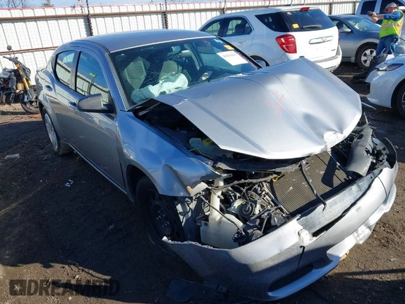 2014 Dodge Avenger SE with VIN 1C3CDZAB7EN144102, listed as a IAAI auction lot 41635691 with 201,428 mi miles and . Bid and sale history available at DreamBid. Image 1.