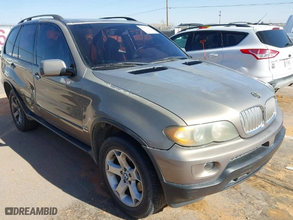 2005 BMW X5 3.0i with VIN 5UXFA13585LY02191, listed as a IAAI auction lot 41972273 with 179,816 mi miles. Bid and sale history available at carsss.com. Image 1.