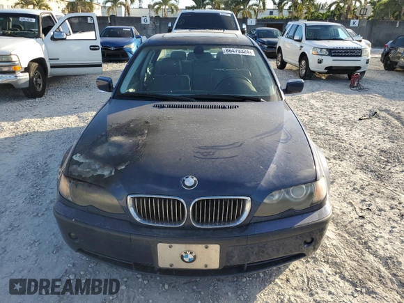 2004 BMW 3 Series 330xi with VIN WBAEW53434PN35396, listed as a Copart auction lot 86479324 with 169,725 mi miles and Salvage Title. Bid and sale history available at carsss.com. Image 5.