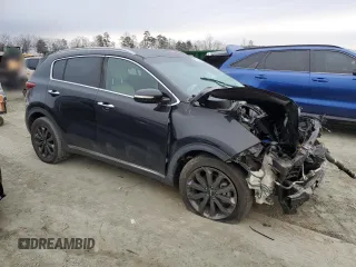 2018 Kia Sportage EX with VIN KNDPN3AC8J7443760, listed as a Copart auction lot 44305095 with Not provided miles and Salvage title. Bid and sale history available at DreamBid. Image 4.