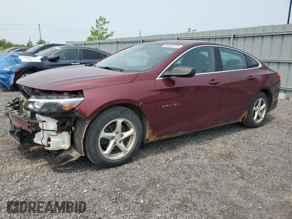 2016 Chevrolet Malibu LS z VIN 1G1ZB5ST3GF331709, wystawiony jako Copart lot #59382975 z przebiegiem 158 910 mil mil oraz Szkoda całkowita • Salvage title. Historia ofert i sprzedaży dostępna na DreamBid. Obrazek 1.