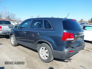 2011 Kia Sorento LX with VIN 5XYKT3A1XBG158819, listed as a IAAI auction lot 41665390 with 120,570 mi miles. Bid and sale history available at carsss.com. Image 3.