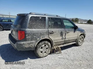2005 Honda Pilot EX-L with VIN 2HKYF18665H521444, listed as a Copart auction lot 53664375 with 197,436 mi miles and Salvage Title. Bid and sale history available at DreamBid. Image 3.
