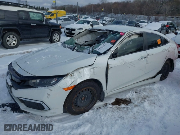 2020 Honda Civic LX with VIN 2HGFC2F68LH529481, listed as a IAAI auction lot 41163997 with Not Provided miles and . Bid and sale history available at DreamBid. Image 2.
