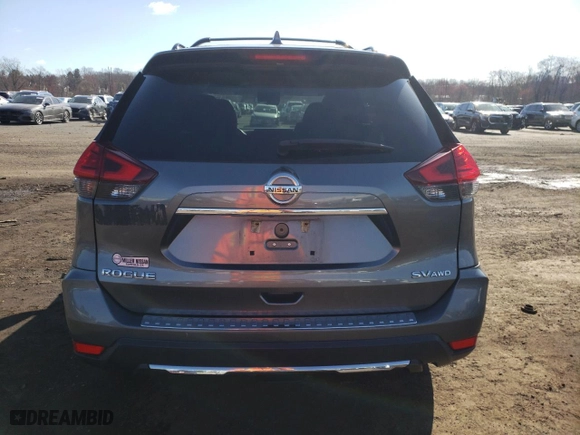2017 Nissan Rogue SV with VIN 5N1AT2MV9HC825036, listed as a Copart auction lot 52235005 with 100,894 mi miles and Salvage Title. Bid and sale history available at carsss.com. Image 6.