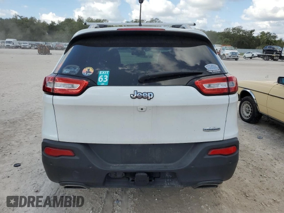 2018 Jeep Cherokee Latitude Plus with VIN 1C4PJLLX7JD523998, listed as a Copart auction lot 80515584 with 60,861 mi miles and Salvage Title. Bid and sale history available at carsss.com. Image 6.