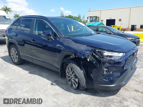 2024 Toyota RAV4 XLE Premium with VIN 2T3A1RFV4RW411614, listed as a IAAI auction lot 42295365 with 35,404 mi miles and . Bid and sale history available at DreamBid. Image 1.