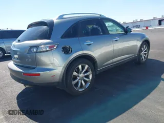 2005 Infiniti FX with VIN JNRAS08W45X202491, listed as a IAAI auction lot 42479564 with 223,299 mi miles and . Bid and sale history available at DreamBid. Image 4.