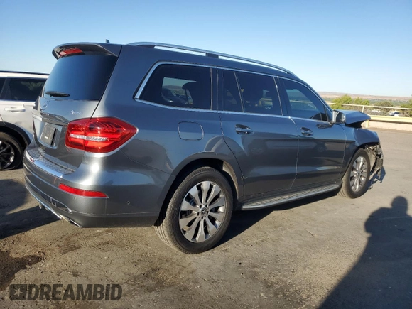 2019 Mercedes-Benz GLS 450 with VIN 4JGDF6EE5KB198424, listed as a Copart auction lot 56060955 with 65,016 mi miles and Salvage title. Bid and sale history available at DreamBid. Image 3.