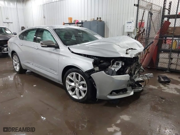 2018 Chevrolet Impala Premier with VIN 2G1125S36J9138869, listed as a IAAI auction lot 41207086 with 218,327 mi miles. Bid and sale history available at carsss.com. Image 1.