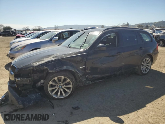 2011 BMW 3 Series 328i with VIN WBAUT9C59BA191965, listed as a Copart auction lot 46894005 with 125,397 mi miles and Salvage title. Bid and sale history available at DreamBid. Image 1.