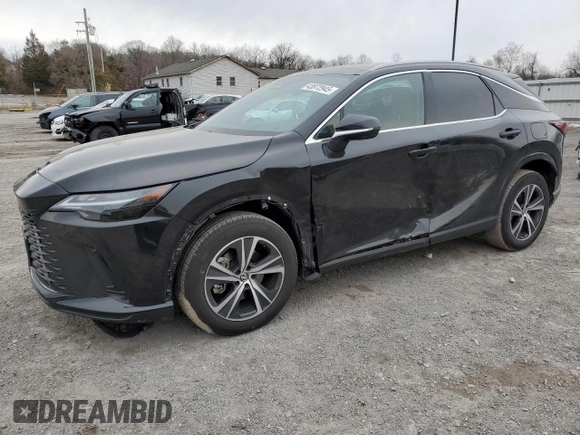 2023 Lexus RX with VIN 2T2BAMCA7PC025247, listed as a Copart auction lot 43872945 with 31,706 mi miles and Salvage Title. Bid and sale history available at carsss.com. Image 1.