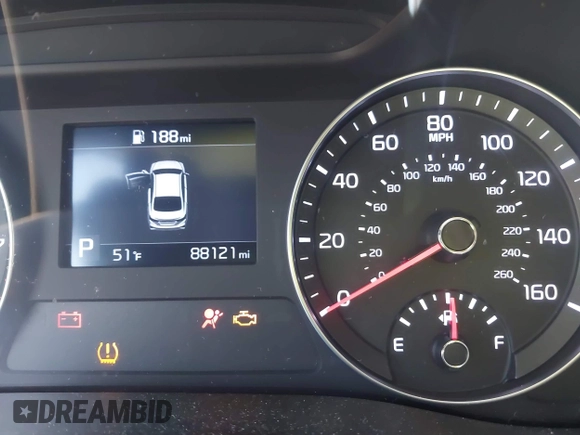 2019 Kia Forte LXS with VIN 3KPF24AD8KE007205, listed as a IAAI auction lot 41848642 with 88,121 mi miles. Bid and sale history available at carsss.com. Image 16.