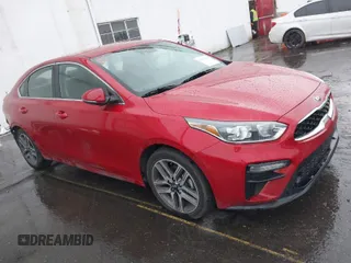2019 Kia Forte EX with VIN 3KPF54AD9KE021637, listed as a IAAI auction lot 38578561 with 48,991 mi miles. Bid and sale history available at carsss.com. Image 1.