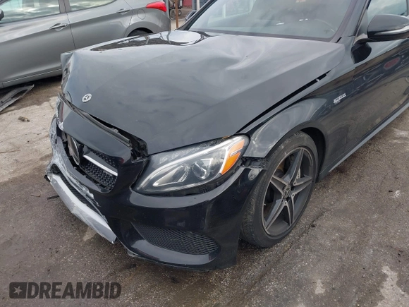 2018 Mercedes-Benz C 43 AMG with VIN 55SWF6EB9JU248383, listed as a IAAI auction lot 41226587 with 125,676 mi miles and . Bid and sale history available at carsss.com. Image 6.