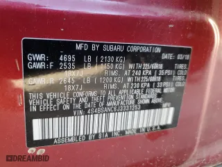 2018 Subaru Outback Limited with VIN 4S4BSANC6J3331253, listed as a Copart auction lot 49578245 with 78,549 mi miles and Salvage Title. Bid and sale history available at carsss.com. Image 13.