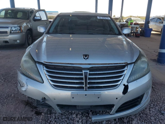 2014 Hyundai Equus Ultimate with VIN KMHGH4JH8EU080596, listed as a Copart auction lot 42102015 with NaN miles and Salvage Title. Bid and sale history available at carsss.com. Image 5.