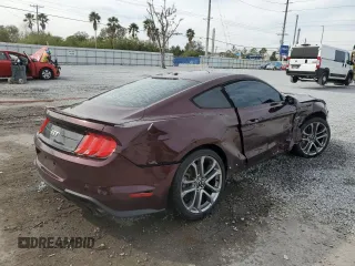 2018 Ford Mustang GT with VIN 1FA6P8CF7J5107285, listed as a Copart auction lot 89355655 with 35,463 mi miles and Salvage Title. Bid and sale history available at carsss.com. Image 3.