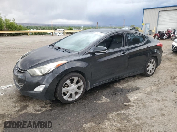 2013 Hyundai Elantra GLS с VIN KMHDH4AE8DU661765, выставлен на аукционе Copart как лот 57524075 с пробегом 195 369 миль миль и Списание • Salvage title. История ставок и продаж доступна на DreamBid. Изображение 1.