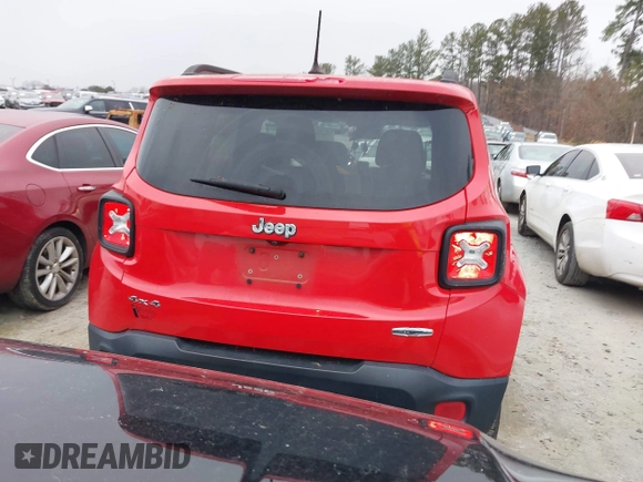 2016 Jeep Renegade Latitude with VIN ZACCJBBT0GPD91071, listed as a IAAI auction lot 41620076 with 94,972 mi miles and . Bid and sale history available at DreamBid. Image 16.