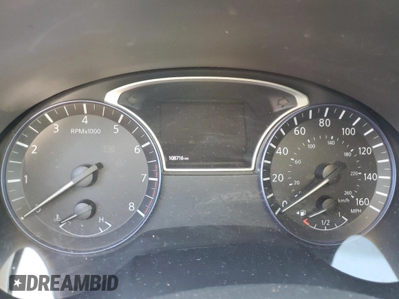 2016 Nissan Altima SR with VIN 1N4AL3AP2GC205519, listed as a Copart auction lot 61307555 with 108,716 mi miles and Salvage title. Bid and sale history available at DreamBid. Image 9.
