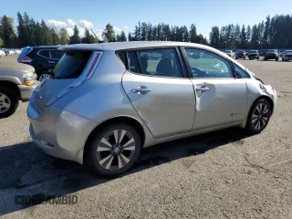 2016 Nissan LEAF S with VIN 1N4BZ0CP5GC300302, listed as a Copart auction lot 73724763 with 60,926 mi miles. Bid and sale history available at carsss.com. Image 3.