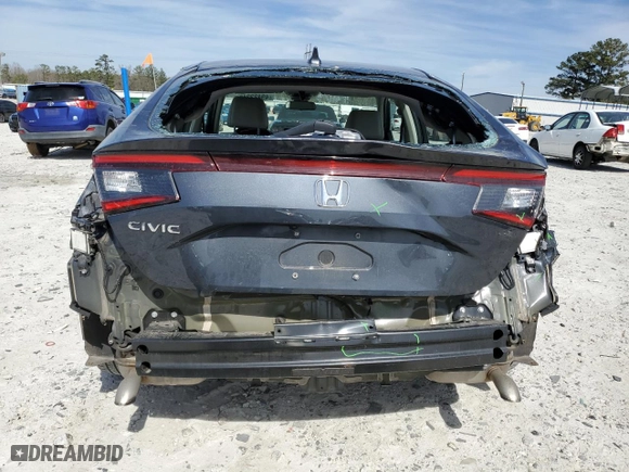 2022 Honda Civic Hatchback EX-L with VIN 19XFL1H78NE008600, listed as a Copart auction lot 49422245 with 74,722 mi miles and Salvage Title. Bid and sale history available at carsss.com. Image 6.