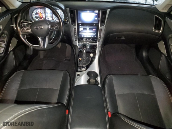 2022 Infiniti Q50 LUXE with VIN JN1EV7BP2NM311572, listed as a Copart auction lot 75018874 with 51,042 mi miles and Salvage Title. Bid and sale history available at carsss.com. Image 8.